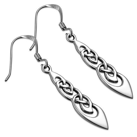Long Celtic Knot Earrings, ep102